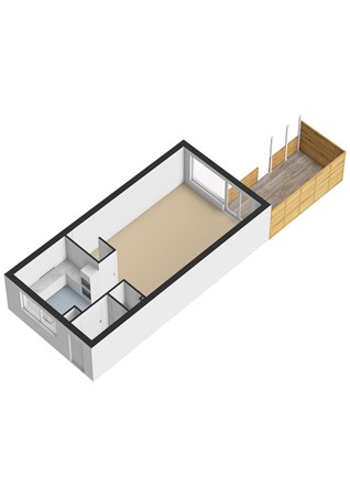 Floorplan - Bergstraat 25, 3446 DB Woerden